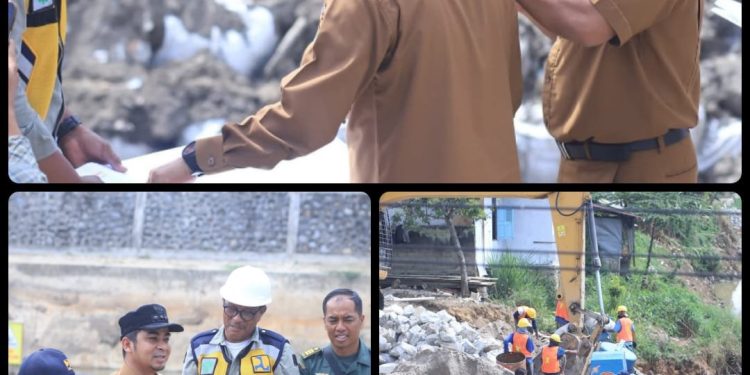 Tinjauan Pembangunan Laydam Sungai Batang Lembang oleh Wako Solok