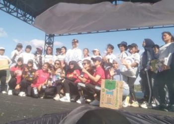 Ratusan Warga Toba Antusias Ikuti Senam Germas dan Pemeriksaan Kesehatan Gratis