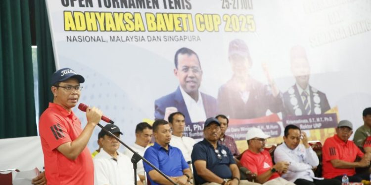 Kolaborasi UNP, Kejaksaan, Bank Nagari dan BAVETI Gelar Turnamen Tenis Internasional