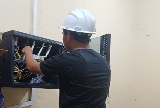 Transformasi Digital Pendidikan Daerah dengan Internet Andal di SMK Negeri 1 Pangkalan Lesung