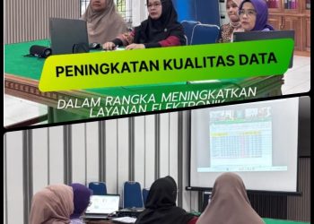 Rapat Peningkatan Kualitas Data Kanwil ATRBPN Secara Virtual oleh Kantah Kota Solok