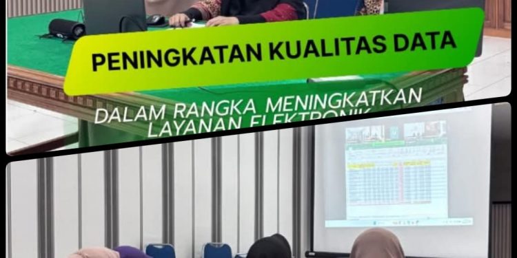 Rapat Peningkatan Kualitas Data Kanwil ATRBPN Secara Virtual oleh Kantah Kota Solok