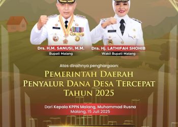 Pemkab Malang Terima Penghargaan Penyalur Dana Desa Tercepat 2025