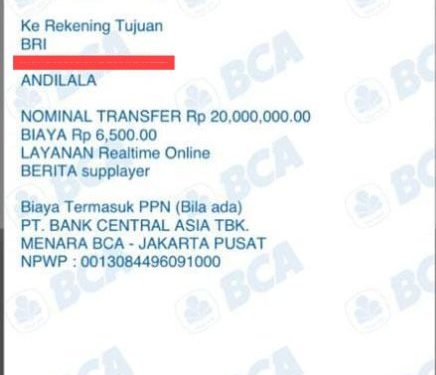 Oknum Yayasan Lubuk Linggau Diduga Lakukan Pungli Rp20 Juta pada Pemasok