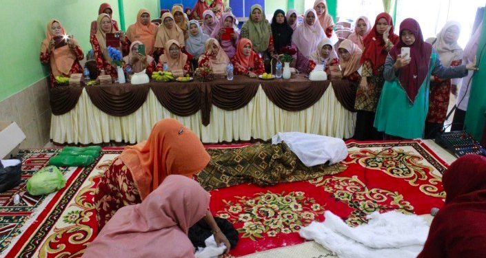 Pelatihan Penyelenggaraan Jenazah Perempuan Sesuai Syariat Islam oleh Kemenag Pariaman