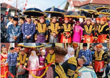 Kenduri Sko Duo Desa Kemantan, Bupati Monadi Terima Gelar Adat Depati Stuo Cahayo Negeri