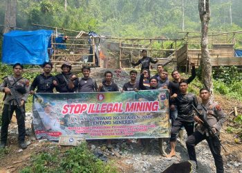 Satgas Anti Ilegal Mining Gerebek Tambang Emas Ilegal di Pauh Duo Solok Selatan