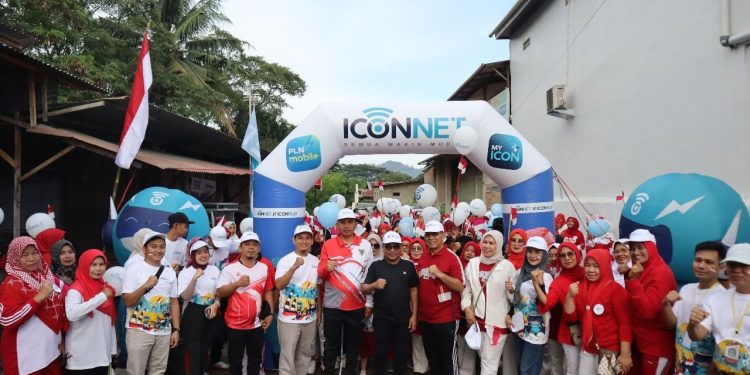 Sosialisasi Program RAME ICONNET di Desa Tanjung Saba dalam Event 17 Agustus