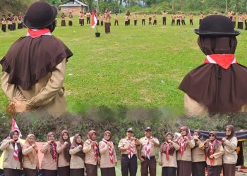 Pelantikan Tingkatan Siaga Pramuka Gudep 03.047 – 03.048 di MIN 1 Sawahlunto