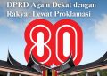 Anggota DPRD Agam Bacakan Proklamasi di Kecamatan Saat HUT ke-80 RI Pimpin Ketua DPRD Ilham