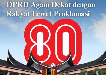 Anggota DPRD Agam Bacakan Proklamasi di Kecamatan Saat HUT ke-80 RI Pimpin Ketua DPRD Ilham
