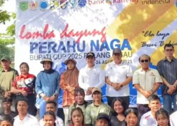 Lomba Dayung Perahu Naga Bupati Cup 2025 Memeriahkan HUT ke-22 Kabupaten Pulang Pisau