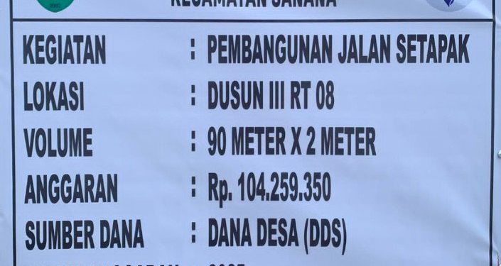Pj. Kades Falahu Diduga Rangkap Peran Sebagai Pelaksana Pekerjaan Berbagai Proyek Desa