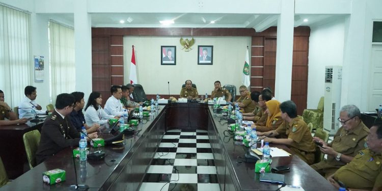Rakor Pengendalian Inflasi 2025 diikuti Bupati Asahan dan Forkopimda