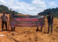 Cegah Penambangan Ilegal, Satgas Polres Solok Selatan Pasang Larangan PETI di Lokasi