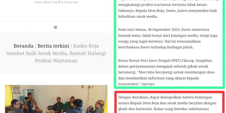 Polemik Pemberitaan Kades Boja, Media Dinilai Kurang Sajikan Fakta Utuh