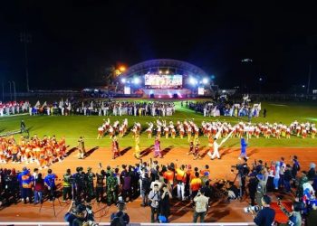 Pembukaan Porprov XV di Muba Berlangsung Meriah