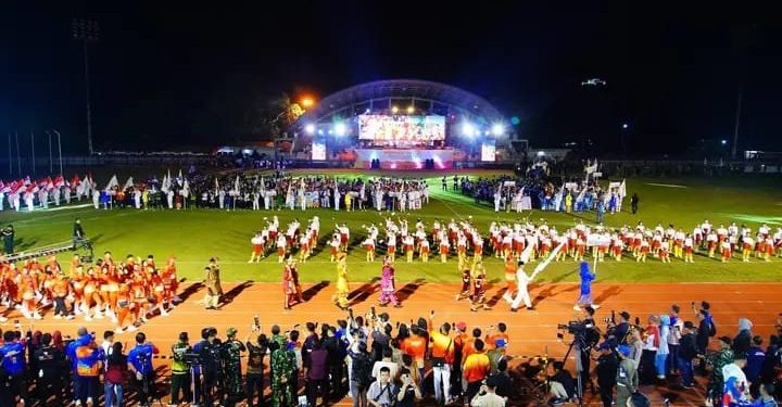 Pembukaan Porprov XV di Muba Berlangsung Meriah