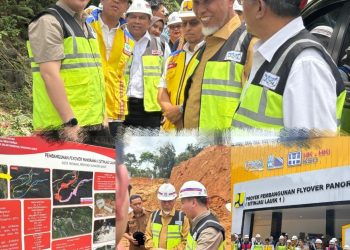 Tinjau Progres Fly Over Sitinjau Lauik oleh Gubernur dan Kemenko Infraswil
