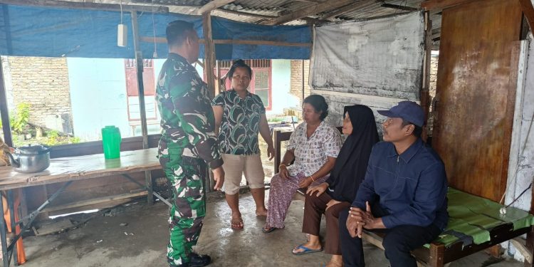 Satgas TMMD Kodim 0204/DS Jalin Silaturahmi dengan Warga Desa Tegal Sari Lewat Komsos
