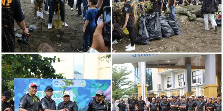 Rayakan Dies Natalis ke-71 dengan Aksi Peduli Lingkungan di Pantai Parkit