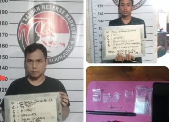 Dua Pengedar Sabu Ditangkap Oleh Satresnarkoba di Muaro Bodi Sijunjung