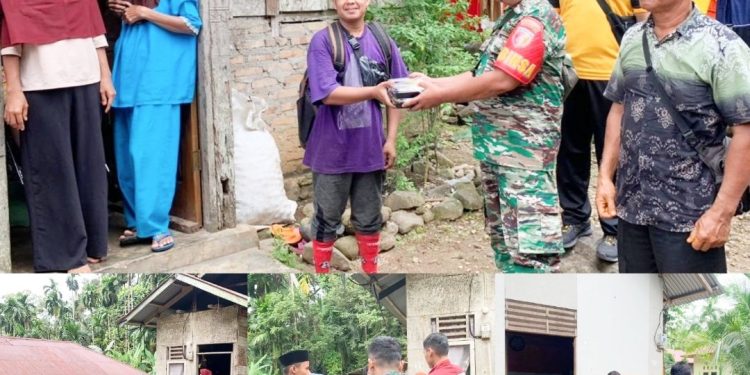 Program Jum’at Berkah Kodim 0308 Pariaman Bagikan 80 Paket Nasi Kotak di Batang Anai