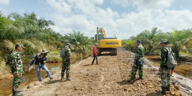 Pra TMMD Kodim 0401/Muba Dimulai untuk Buka Akses Jalan 3 Kilometer di Sungai Lilin