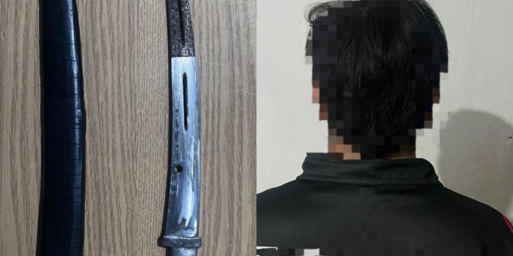 Polres Bitung Amankan Remaja Bawa Badik di Batu Putih Bawah