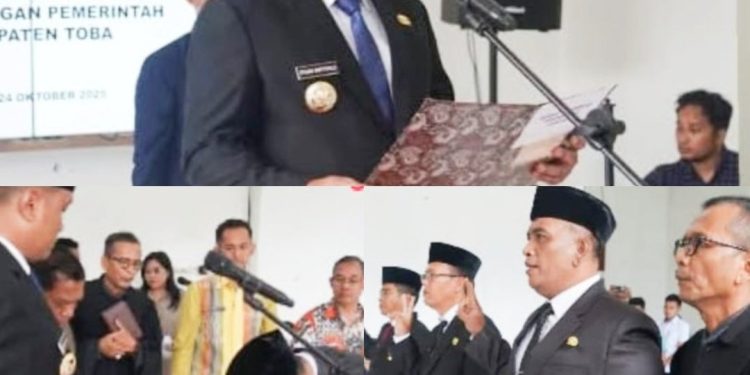 Bupati Toba Ucapkan Terima Kasih kepada Drs. Augus Sitorus yang Telah Berdedikasi sebagai Sekda Toba