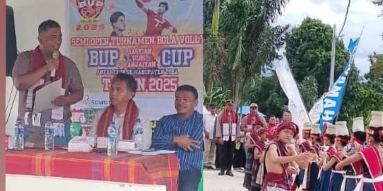 Plh Sekda Toba Resmi Membuka Turnamen Bastian Ulos Cup 2025 di Kecamatan Silaen