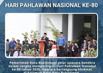 Peringatan Hari Pahlawan Nasional ke-80 di Bukittinggi