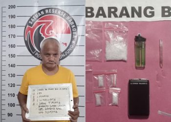 Pria 55 Tahun Pengedar Sabu Diamankan Polres Sijunjung di Sungai Lansek