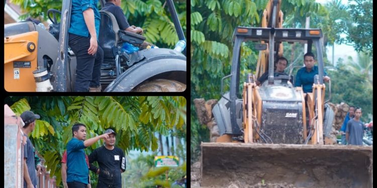 Tinjau dan Ikut Pembersihan Pasca Banjir oleh Wako