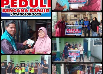 Pendamping Koperasi Kota Solok Salurkan Bantuan untuk Warga Terdampak Banjir