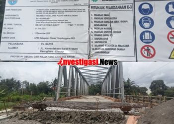 Proyek Jembatan dan Jalan Ruas 546 Senilai Rp5,8 Miliar Diduga Molor dari Jadwal Kontrak