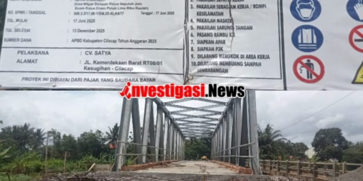 Proyek Jembatan dan Jalan Ruas 546 Senilai Rp5,8 Miliar Diduga Molor dari Jadwal Kontrak