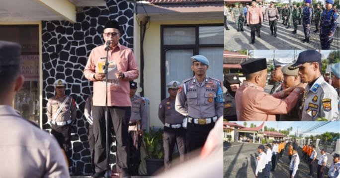 Mulyadi Pimpin Apel Gelar Pasukan Operasi Lilin 2025 di Kepolisian Pariaman