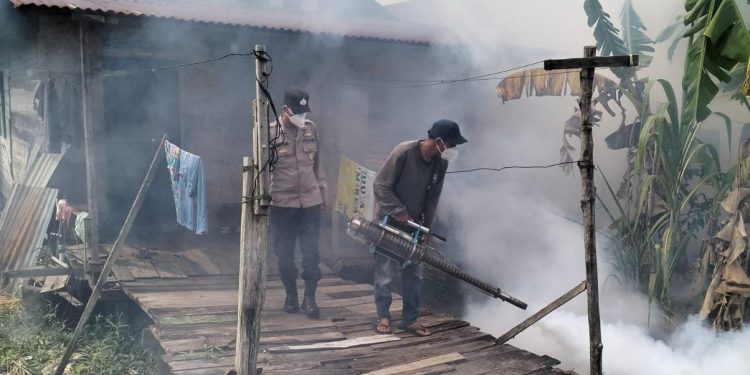 Antisipasi Penyakit Malaria Pasca Banjir, Fogging Di Wilayah Pemukiman Terdampak