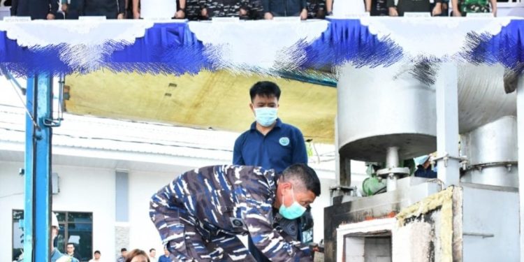 Komitmen TNI AL Amankan Laut Indonesia, KODAERAL I Musnahkan 41,7 Kg Narkoba Ketamine