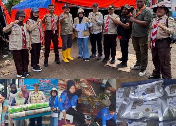 IWAPI dan Pramuka Kwarcab Sawahlunto Berikan Bantuan Bencana ke Solok dan Tanah Datar