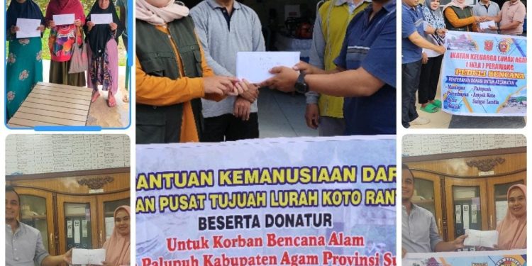 DPP TKS dan IKLA Bengkalis Salurkan Bantuan untuk Masyarakat Terdampak Bencana di Palupuah