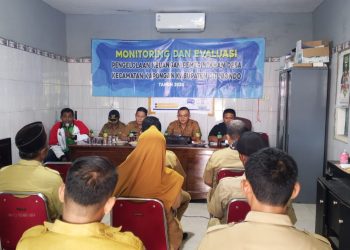 Pimpinan Monitoring dan Evaluasi Keuangan Desa di Sletreng oleh Camat Kapongan