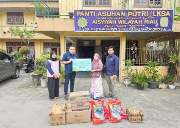 Dukung Kesejahteraan Sosial, Penyaluran Bantuan Sembako ke Panti Asuhan Putri Aisyiyah Pekanbaru