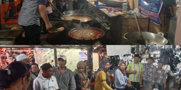 Pedagang Pasar Bawah Bukittinggi Bersatu Masak Rendang untuk Korban Bencana