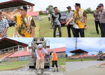 Tinjau GOR Rawang, Wali Kota Pariaman Periksa Progres Jalur Jogging