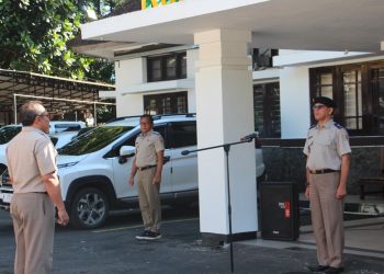 Apel Pagi di Kantor Pertanahan Kabupaten Malang Tekankan Disiplin dan Kekompakan Pegawai