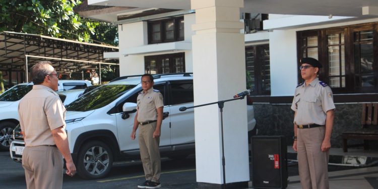 Apel Pagi di Kantor Pertanahan Kabupaten Malang Tekankan Disiplin dan Kekompakan Pegawai