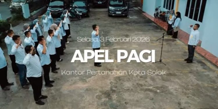 Apel Pagi di Kantor Pertanahan Kota Solok